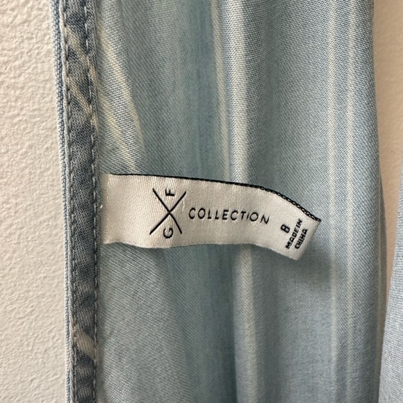 GF collection, baby blue low front and back, romper, wide leg, size: 8 - Picture 6 of 6